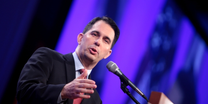 In Wisconsin, Governor Scott Walker may face a Democratic backlash against Donald Trump